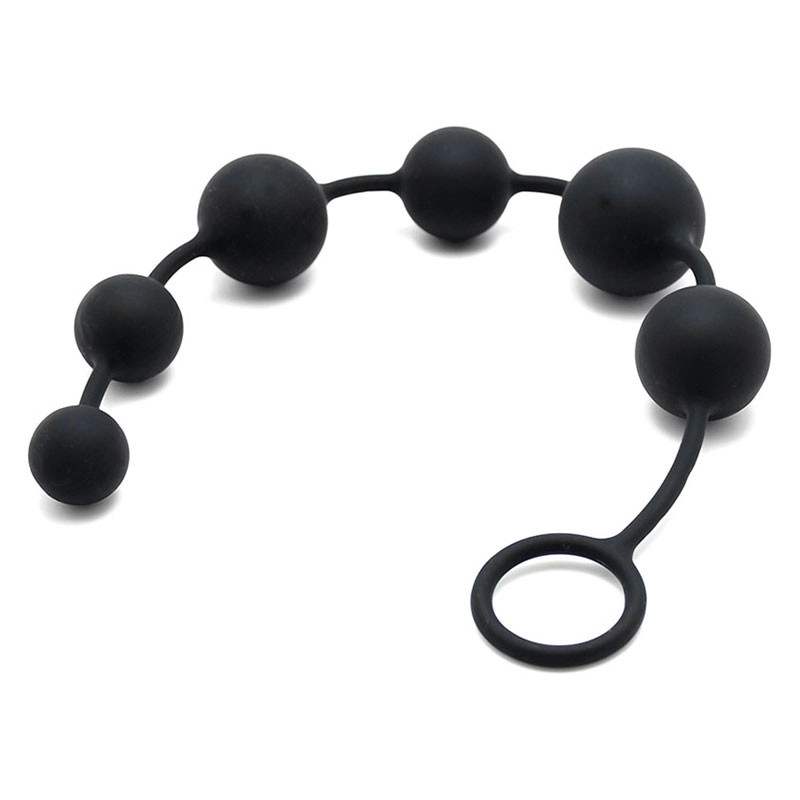 Soft silicone anal balls 40cm - Rimba