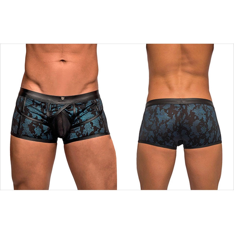 Black Sexy Boxer Strapped & Bound - Male Power