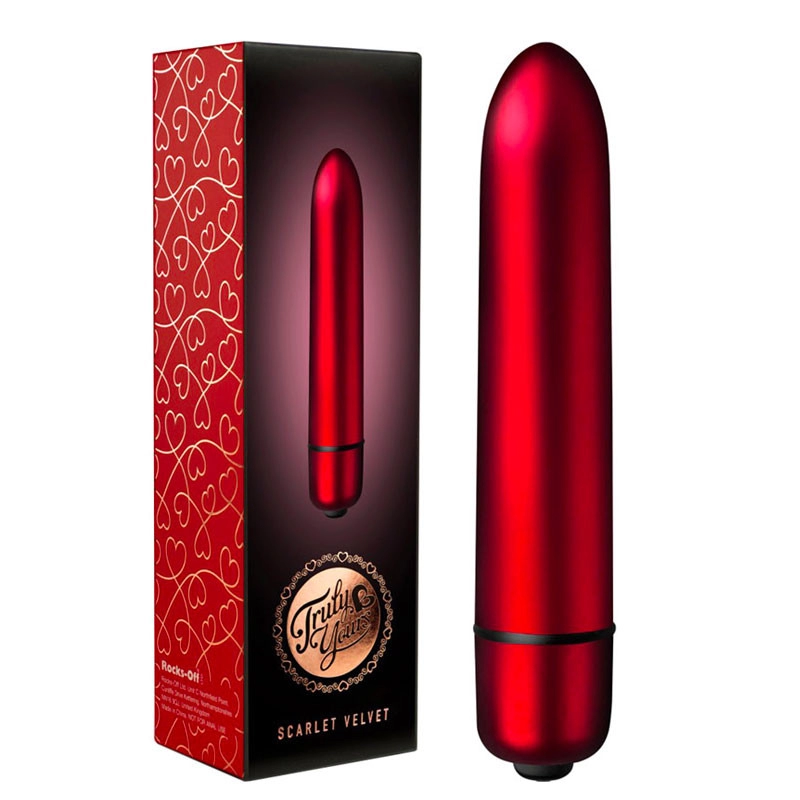 Mini Vibrator Rocks-Off Truly Yours Scarlet Velvet - Rocks-Off RO-90mm