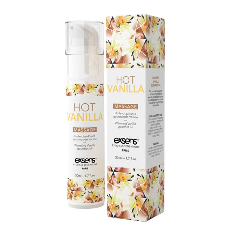 Exsens Huile de massage chauffante et gourmande - Vanille