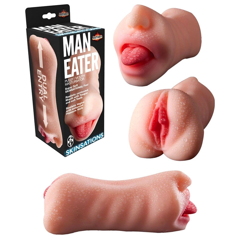 Lustmuschi 2 en 1 (Bouche et vagin) - Man Eater Skinsations