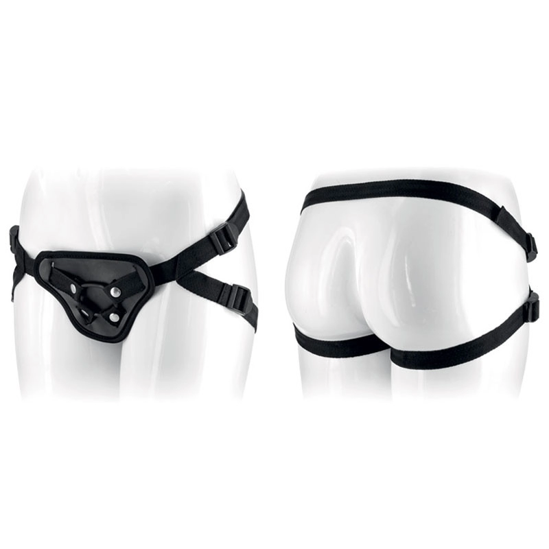 Leather harness with O-Ring for dildo - Real Boy