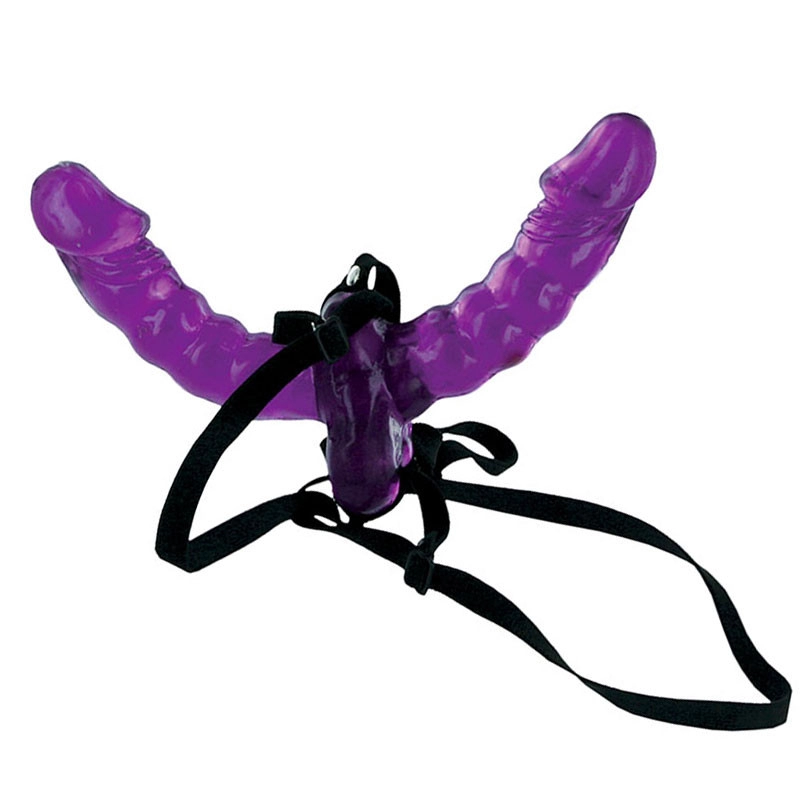Dildo doppio Double Delight Strap-On - Pipedream