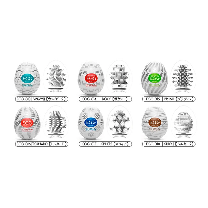 Masturbazione Uova - Tenga assortiment III (confezione da 6)