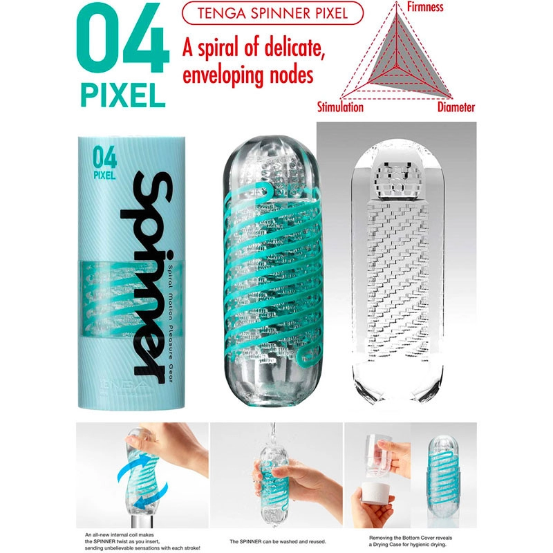 Masturbatore usa e getta - Spinner 04 Pixel