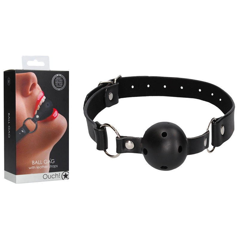 Ball Gag in con fori per la respirazione Ø 4.2 cm - Ouch!