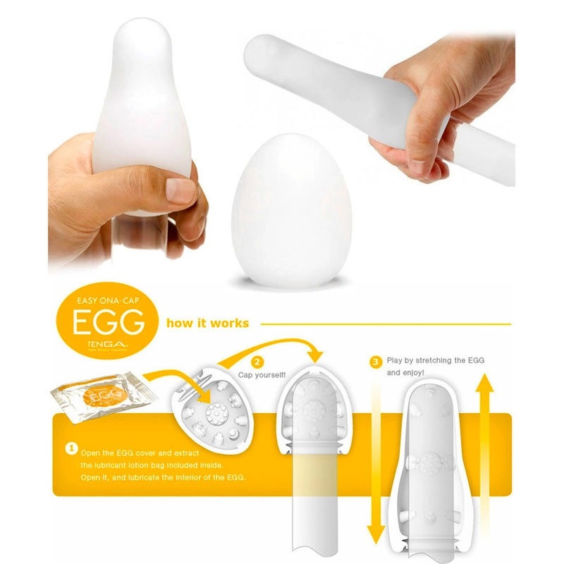Masturbator Tenga Egg - Wavy II sleeve