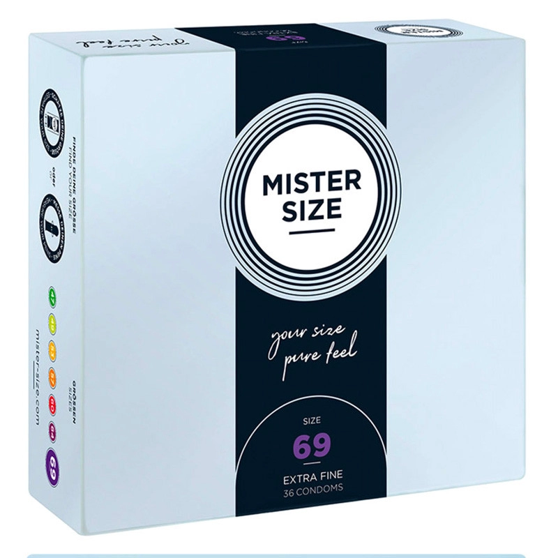Préservatifs sur mesure Mister Size 69mm - 36pces.