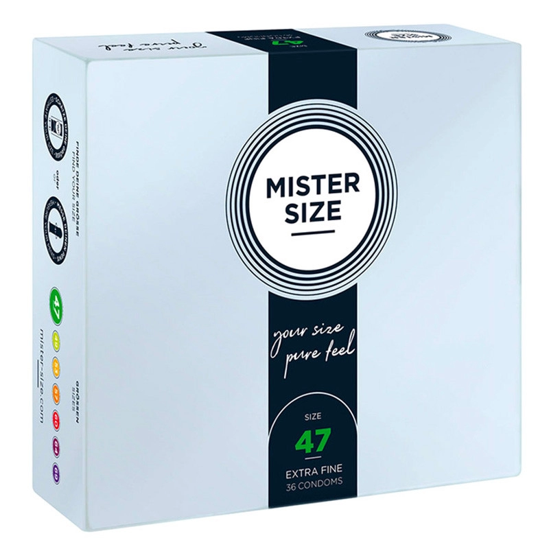Preservativo su misura Mister Size 47mm - 36pc