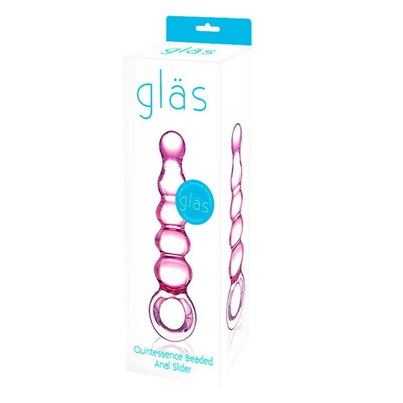 Analplug aus Glas - Gläs Quintessence Beaded Anal Slider