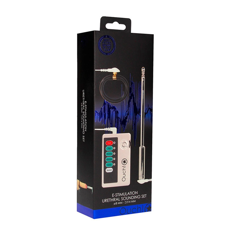 Sonde urètrale électrostimulante et vibrante avec cockring - Ouch!