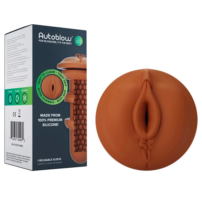 Autoblow A.I. guaina di ricambio Vagina (Braun)