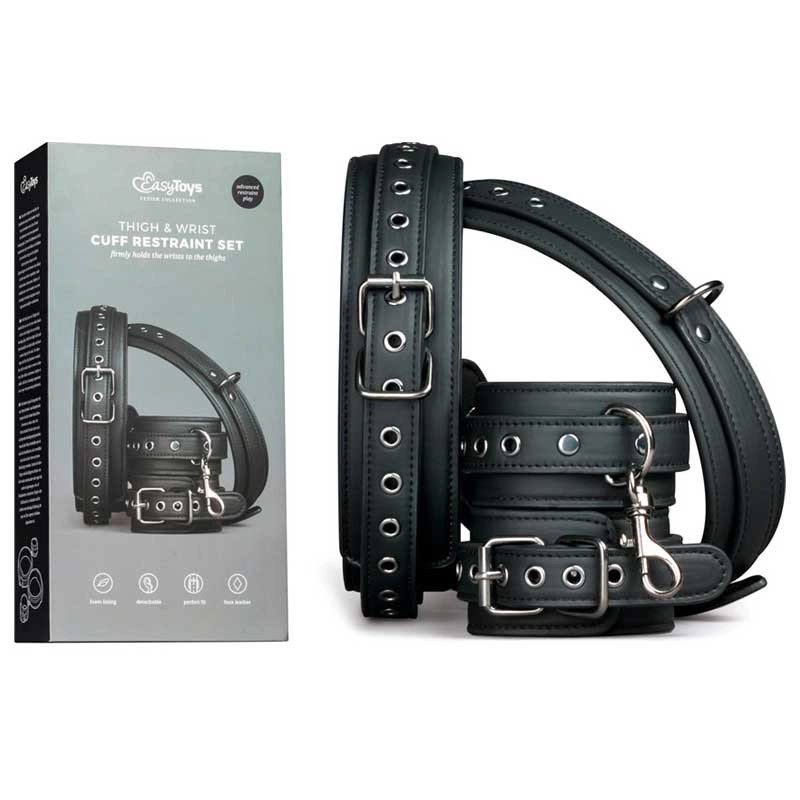 Kit di lacci BDSM polso e coscia - EasyToys