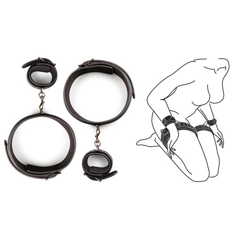 Kit di lacci BDSM polso e coscia - EasyToys