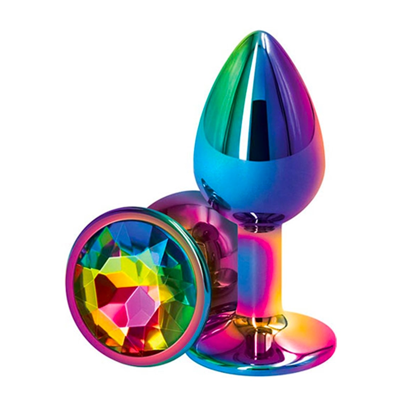 Anal Plug Alu Rear Assets Rainbow (S) - NS Novelties