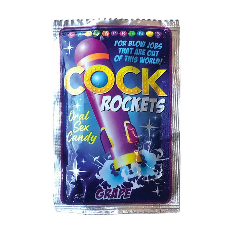 Bonbons pétillants pour sexe oral (Raisin) - Candy Prints Cock Rockets