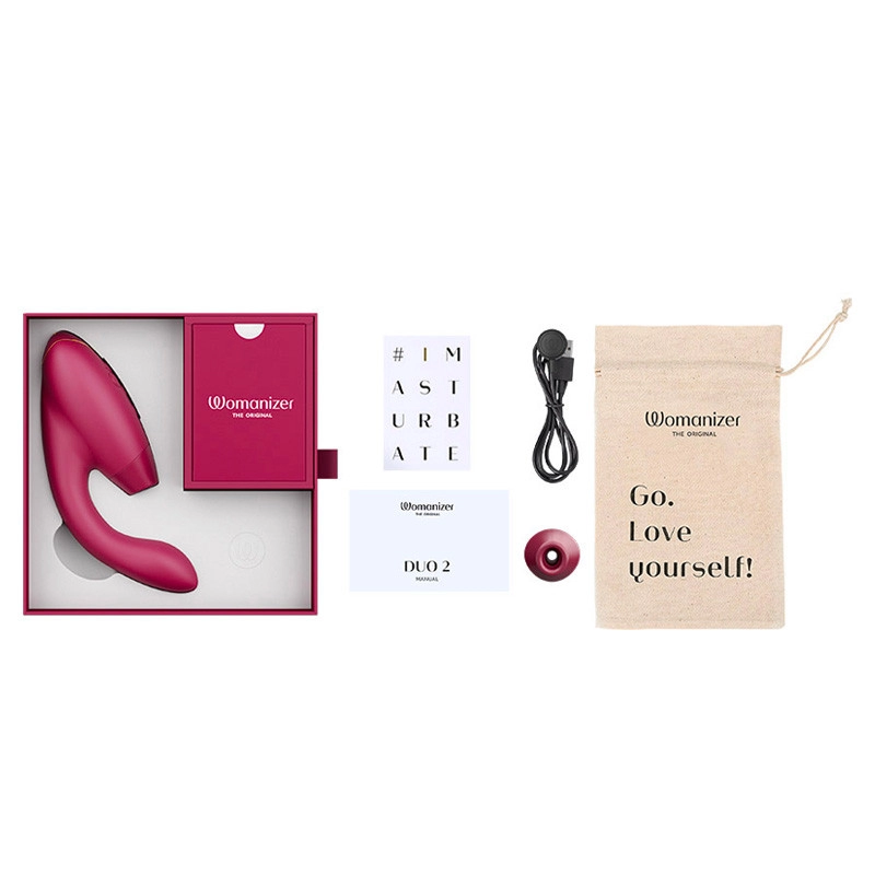 Womanizer Duo 2 (Bordeaux) - Clitoral & G Spot Vibrator