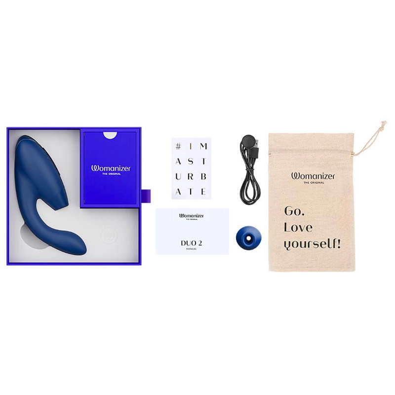 Womanizer Duo 2 (Bleu) - Stimulateur clitoris & Point G