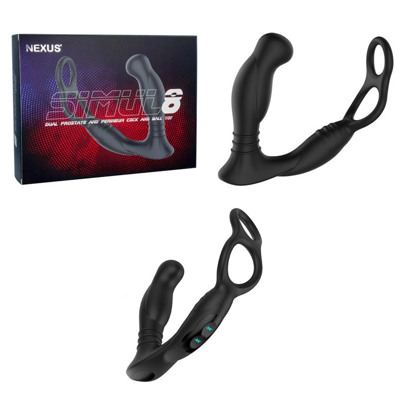 Vibromasseur de prostate & Cockring - Nexus Simul8
