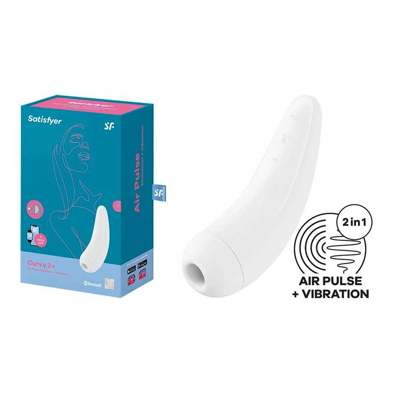 Satisfyer Curvy 2 (Blanc) - Stimulateur Clitoridien