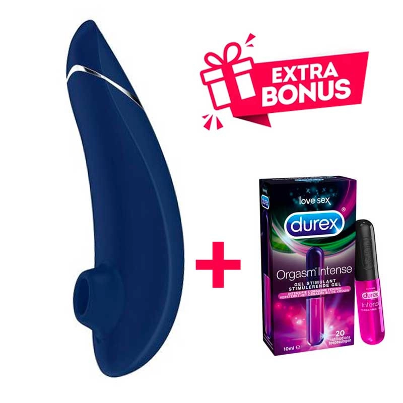 Womanizer Premium 2 (Blue) - Clitoral & G Spot Vibrator