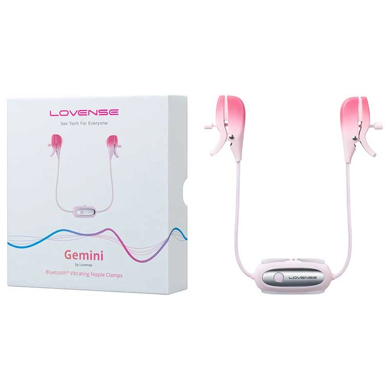 Vibrierende und vernetzte Brustklemmen - Lovense Gemini