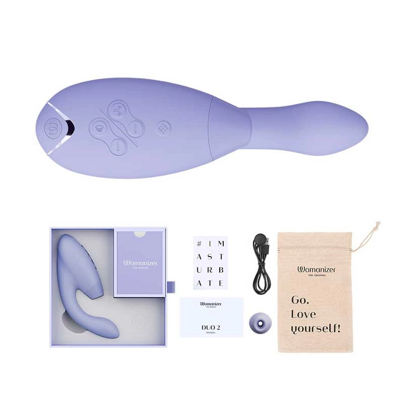 Womanizer Duo 2 (Lila) - Klitoris & G Pink Stimulator