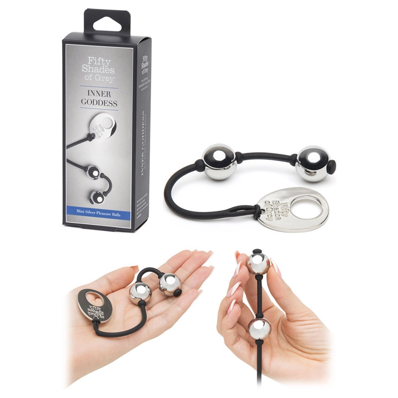 50 Shades of Grey Inner Goddess Mini - Silver Metal Ben Wa Balls