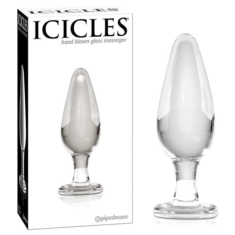 Plug anale di vetro - Icicles N° 26