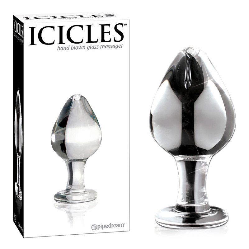 Analplug aus Glas - Icicles No. 25