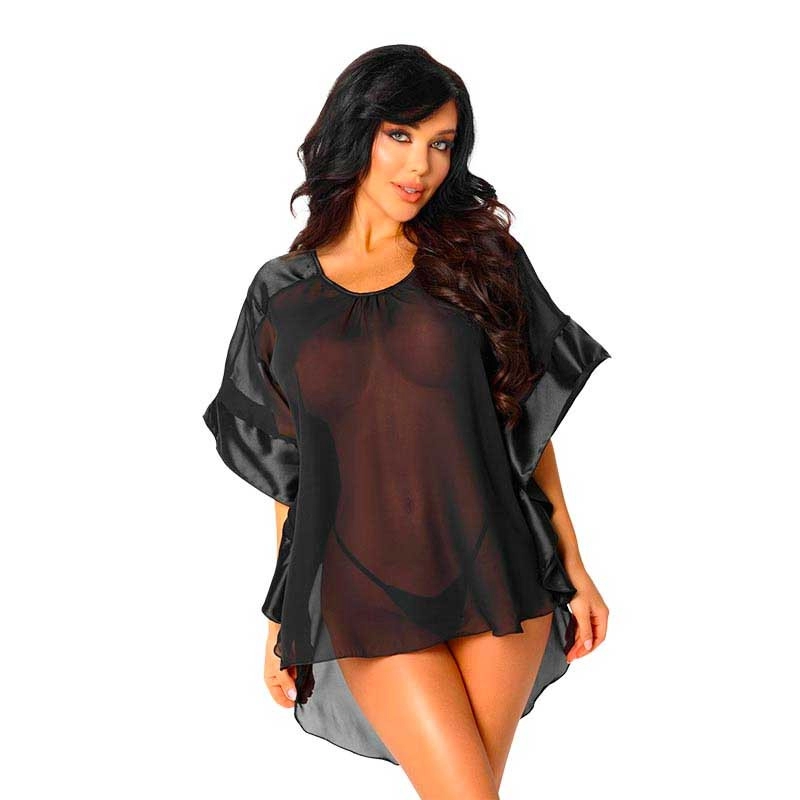 Babydoll & String Maya (Black) - Beauty Night