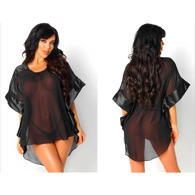 Babydoll & String Maya (Black) - Beauty Night