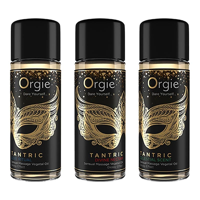 Orgie Sexy Tantric - 3x 30 ml - Set d'huiles de massage