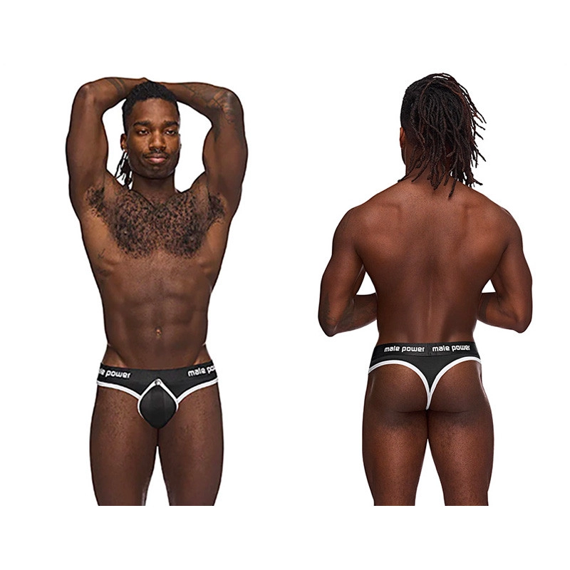 Sexy String The Helmet (Schwarz) - Male Power