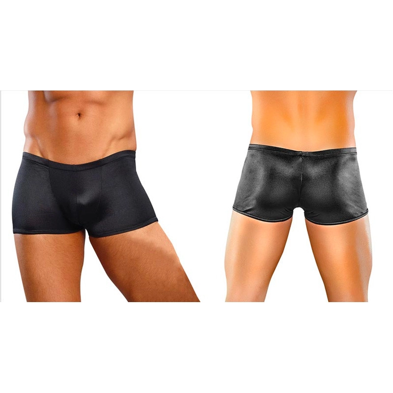 Sexy schwarze Unterhose Boxer Lo Rise Pouch - Male Power