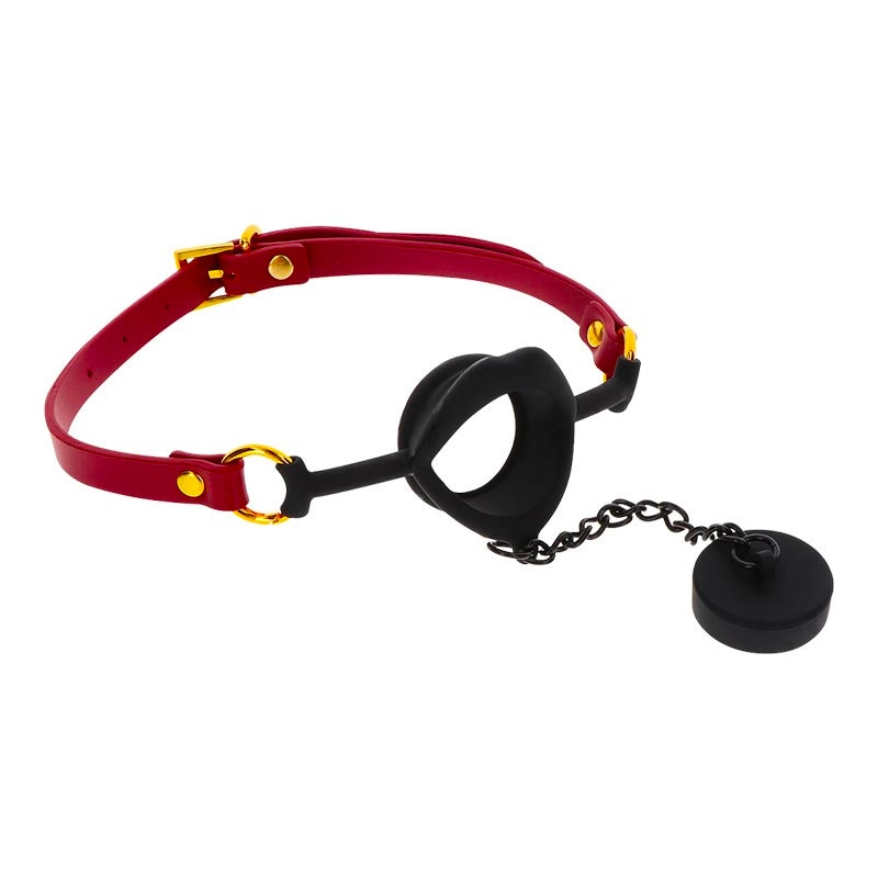 Ball Gag en silicone avec bouchon - Taboom