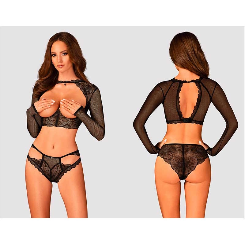 Offenes Top Mibelia (Schwarz) - Obsessive