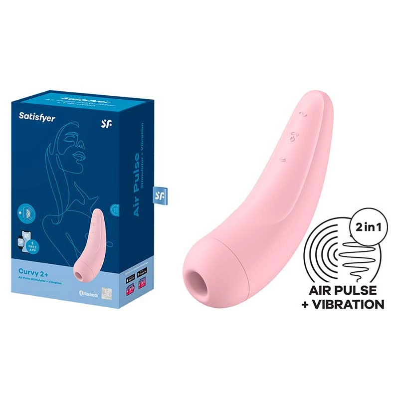 Satisfyer Curvy 2 (Rose) - Stimulateur Clitoridien