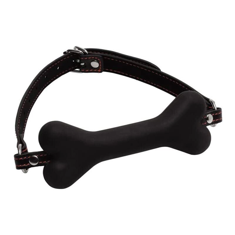 Ball Gag en silicone avec Os de chien - Master Serie