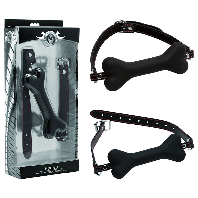 Ball Gag en silicone avec Os de chien - Master Serie