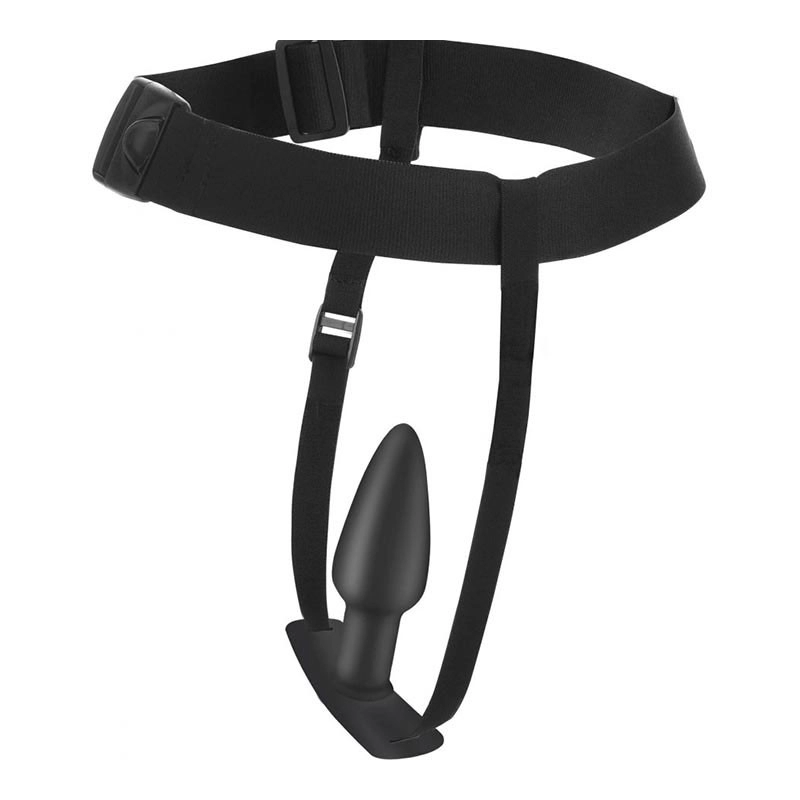 Bum-Tastic Vibrierender Analplug mit Harness - Master Series