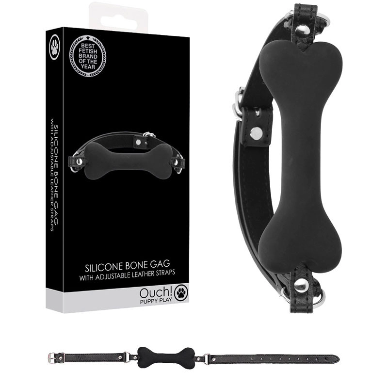 Bavaglio in silicone Ossi per cani Puppy Play - Ouch!