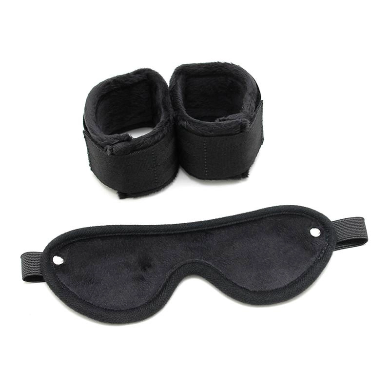 Soft Bondage Set (Maske und Handschellen) - Rimba