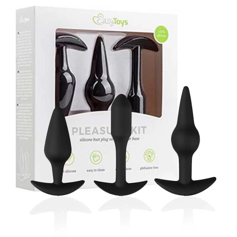 Set di plug anali Pleasure Kit (3 plug anali) - EasyToys