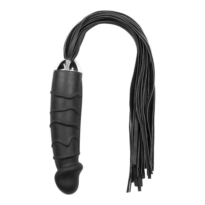 BDSM Riemenpeitsche mit Silikondildo - Easytoys