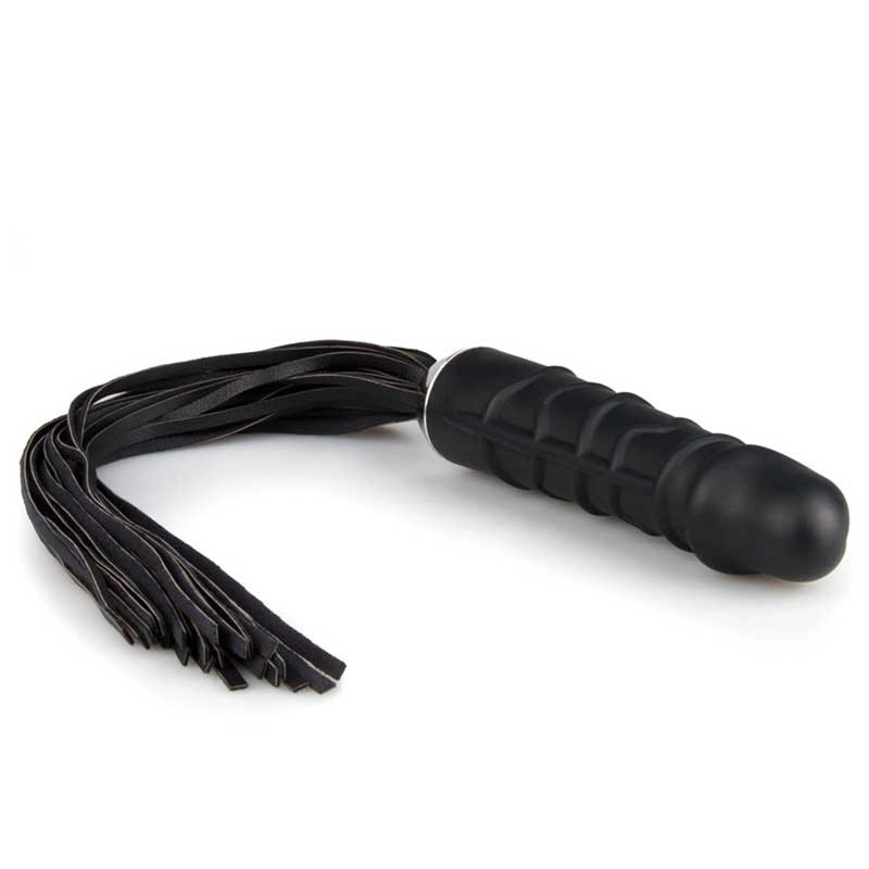 BDSM Riemenpeitsche mit Silikondildo - Easytoys