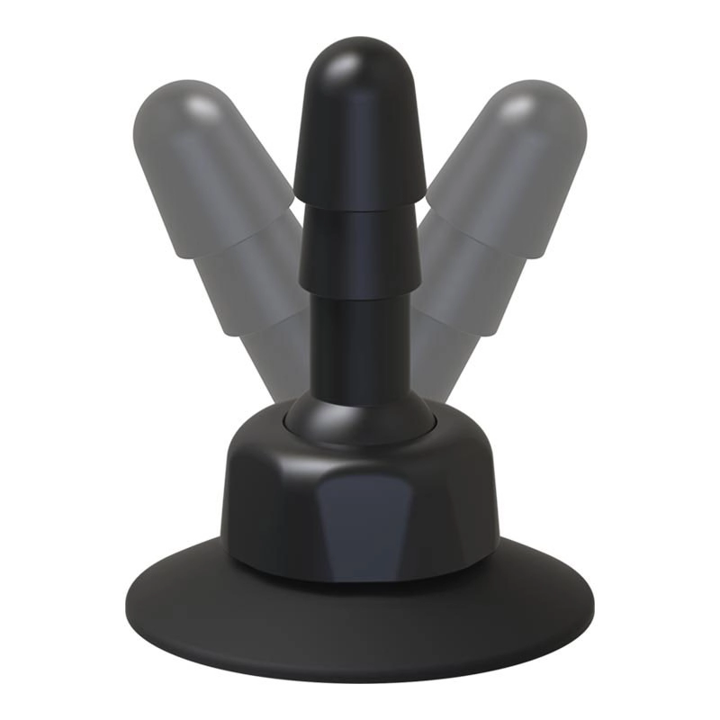 Black Suction Cup Plug Vac-U-Lock Swivel 360° - Large
