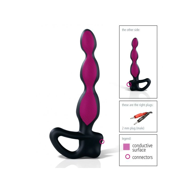 Electrosex Analkugeln - Mystim Big Bend-it