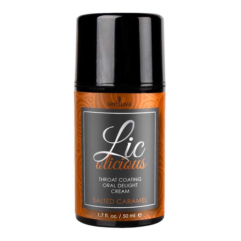 Crème aromatisée pour fellation Lic-O-Licious (Caramel salé) - Sensuva