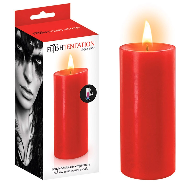 Bougie BDSM rouge (fond à basse température) - Fetish Tentation